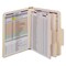 Smead SuperTab Colored Classification Folders, SafeSHIELD Coated Fastener, 2 Dividers, Letter, Gray, 10PK 14011 - alternate 3